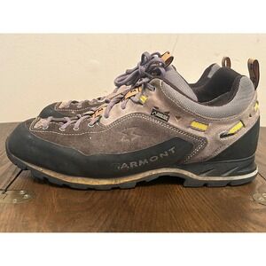 Garmont Dragontail Gore-Tex Hiking Shoes Men's Size 11.5 Gray & Yellow leather